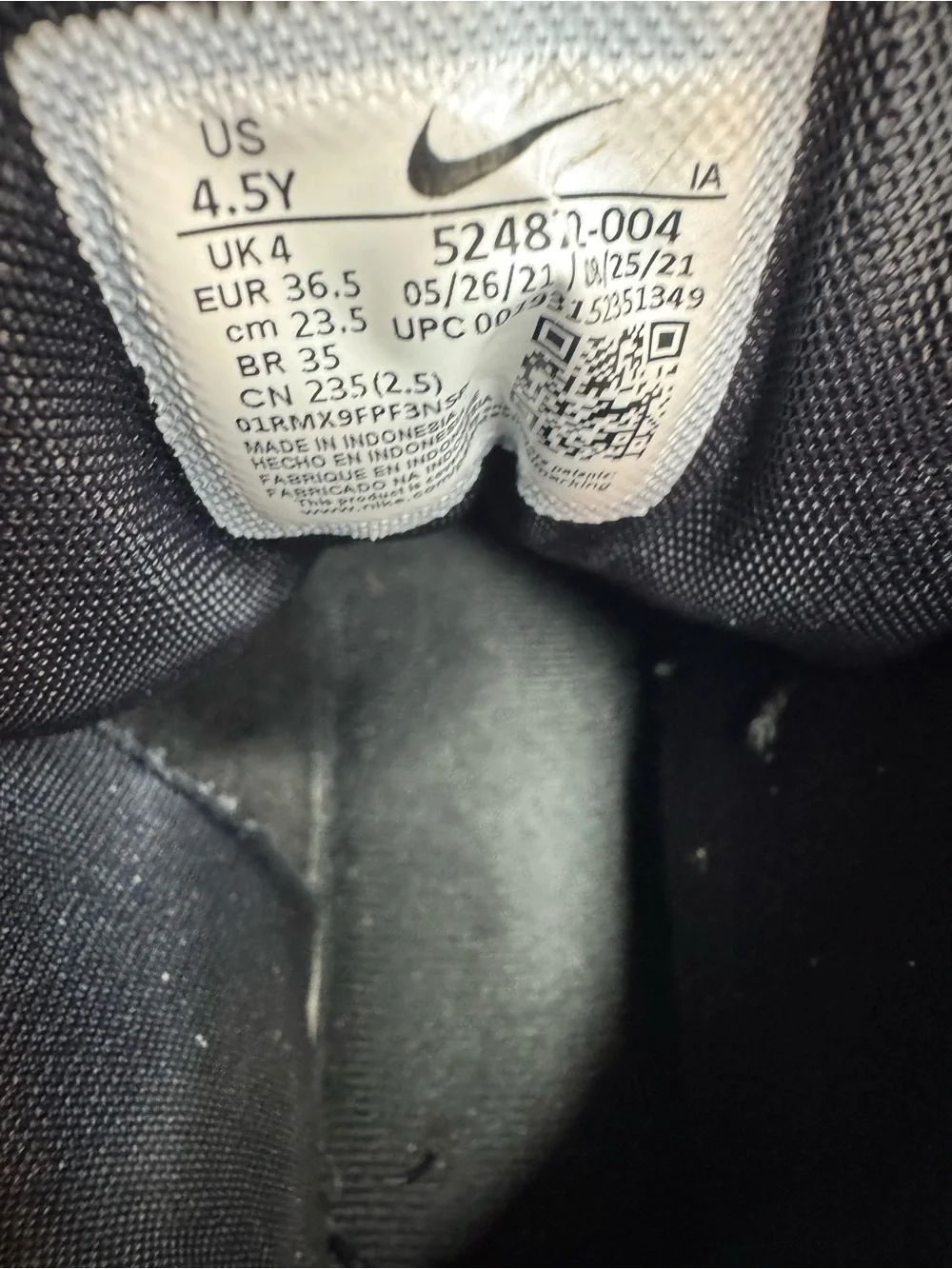Nike ACG Black Duck Boots Youth Size 4.5Y